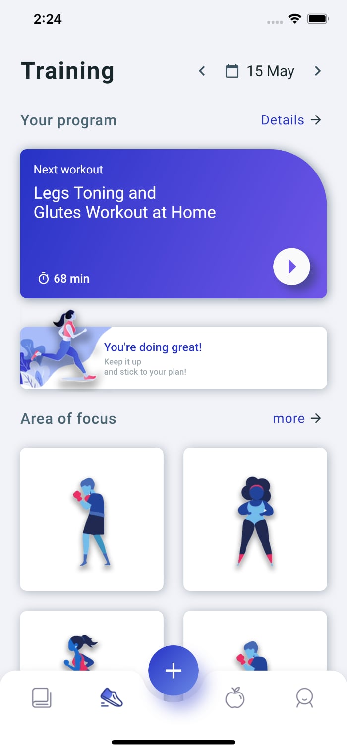 UI Templates app interface, screen 6
